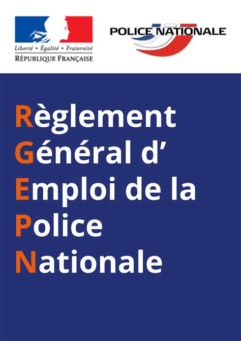 rgepn|Règlement Général d'Emploi de la Police Nationale.